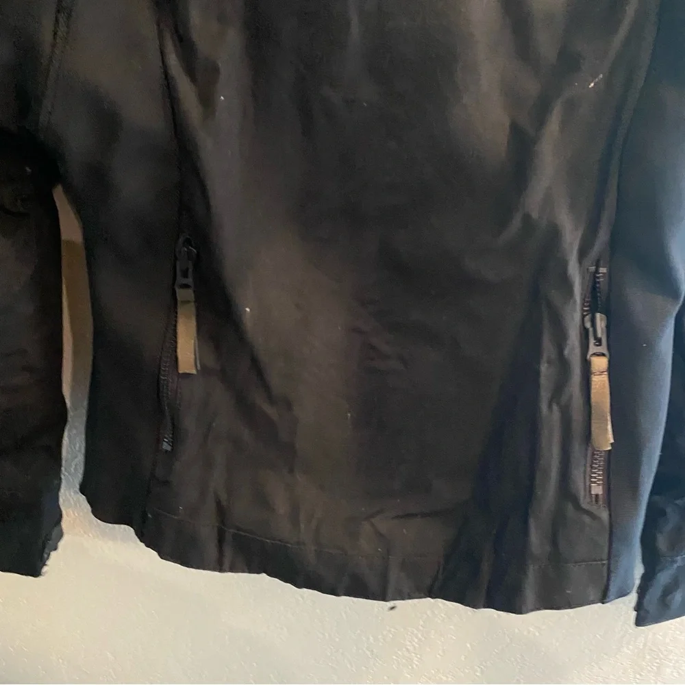 ICON Black and tan Motorcycle Jacket women’s small - Picture 16 of 16